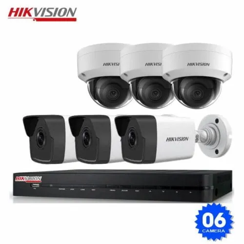 Bộ 6 Mắt Camera IP HIKVISION 2.0mp