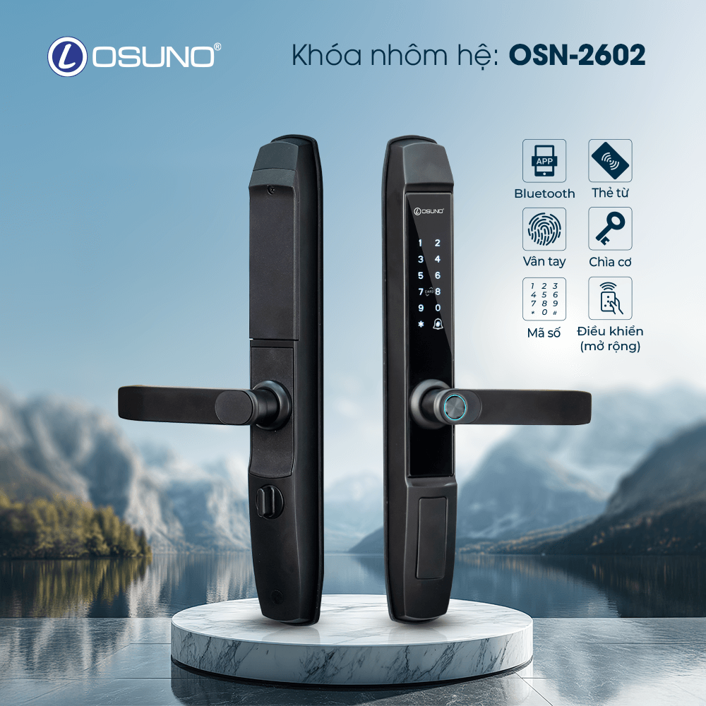 KHÓA VÂN TAY CỬA NHÔM OSN-2602