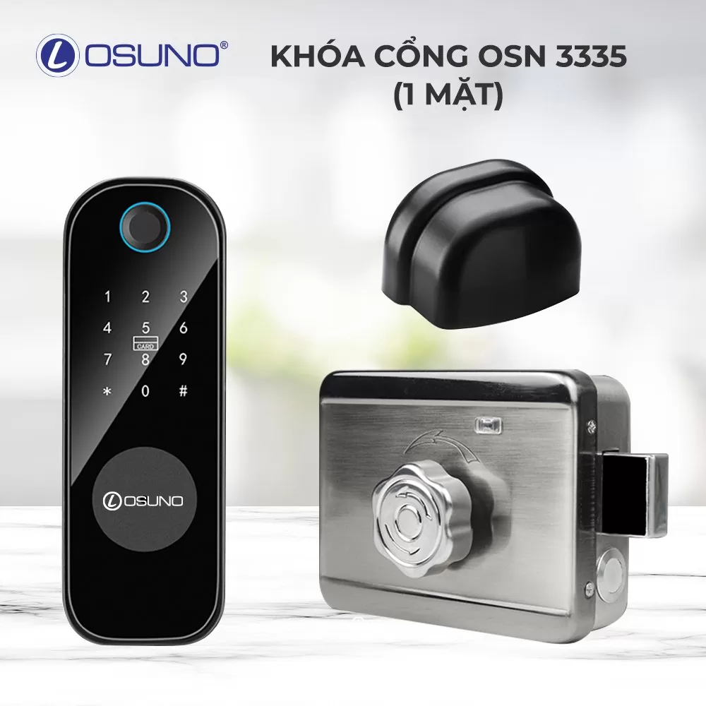 KHÓA CỔNG VÂN TAY OSN-3335 (1 MẶT)