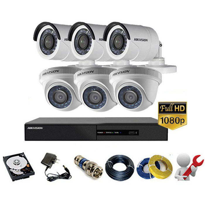 Bộ 6 Mắt Camera HIKVISION 2.0mp