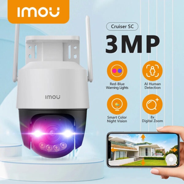 Camera Wifi ngoài trời Xoay 360 Imou IPC-K7FP-3H0WE - 3MP