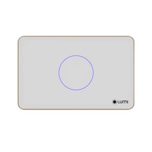 Công tắc cảm ứng Luto kính phẳng, viền thẳng – 1 nút  Chữ Nhật - LUMI