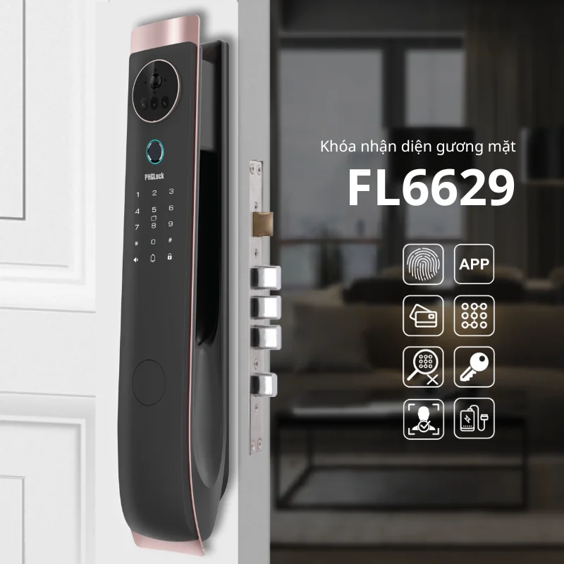 Khóa cửa nhận diện khuôn mặt PHGLOCK FL6629A