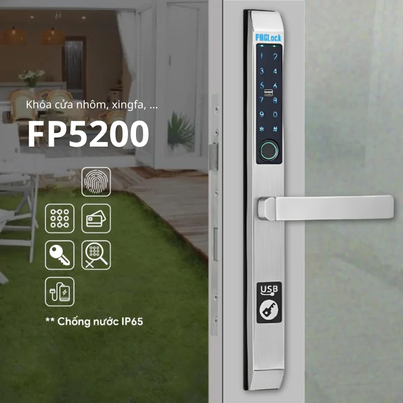 Khóa điện tử cho cửa nhôm PHGLOCK FP5200