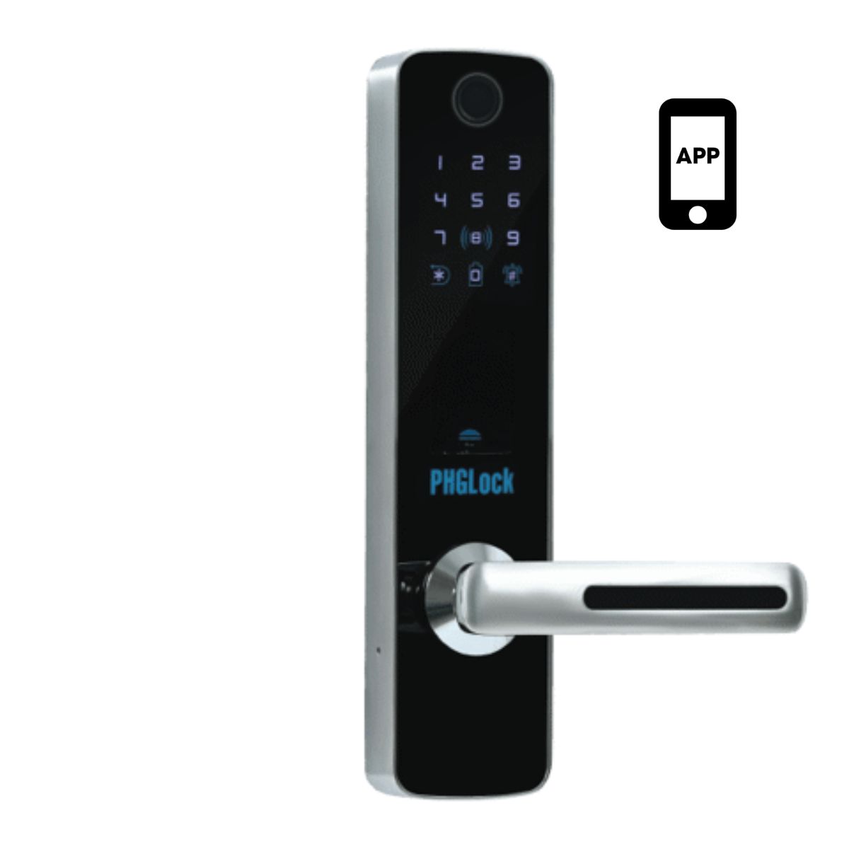 Khóa cửa vân tay thông minh cho căn hộ PHGLock FP7155