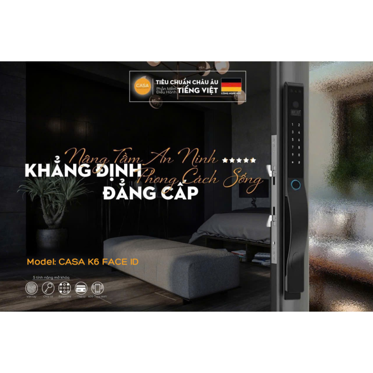 Khoá Thông Minh Casa K6 Face ID
