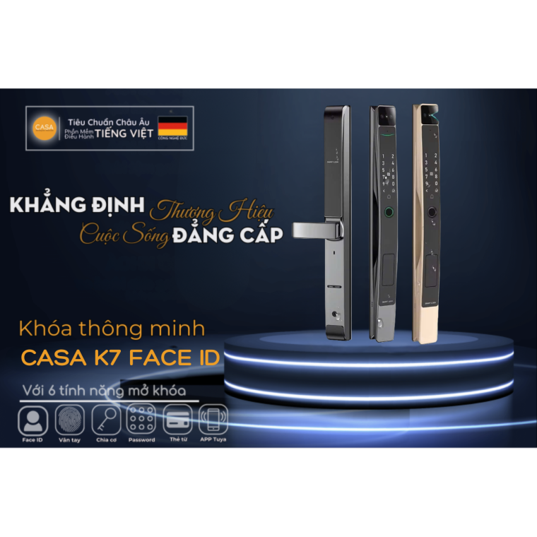 Khoá Thông Minh Casa K7 Face ID