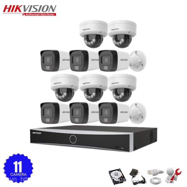 Bộ 11 Mắt Camera HIKVISION 2.0mp