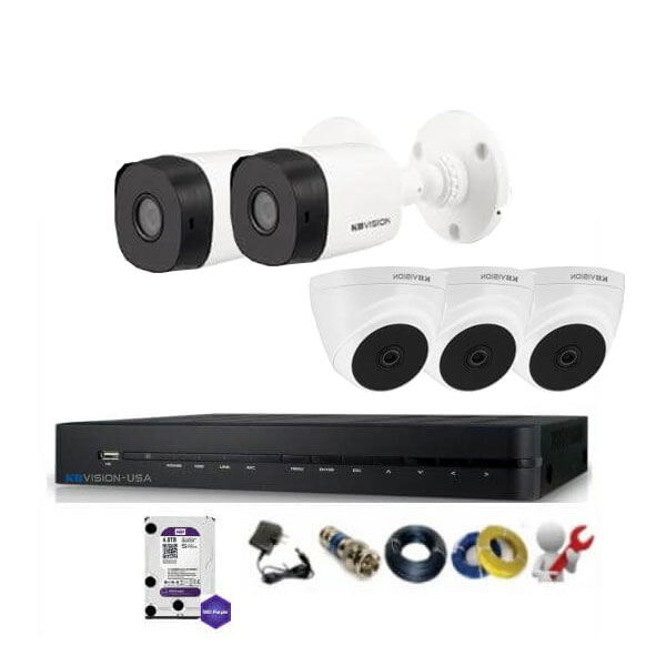 Bộ 5 Mắt Camera KBVISION 2.0mp