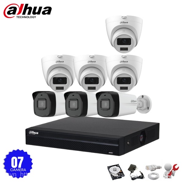 Bộ 7 Mắt Camera IP DAHUA 2.0mp