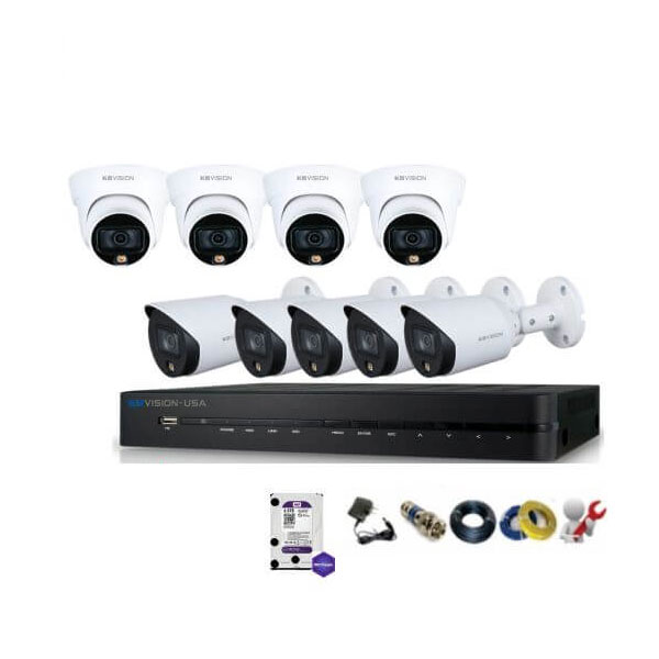 Bộ 9 Mắt Camera KBVISION 2.0mp