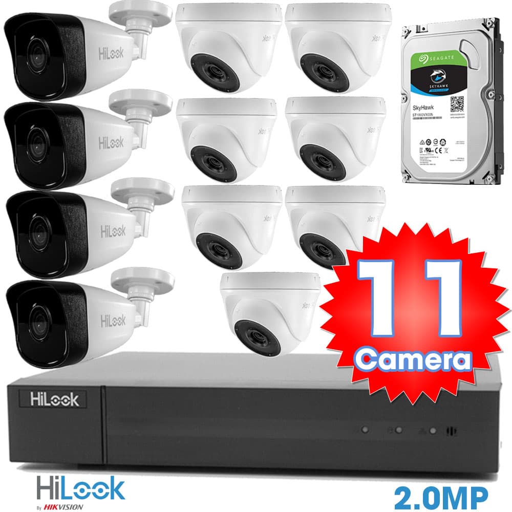 Bộ 11 Mắt Camera HILOOK 2.0mp