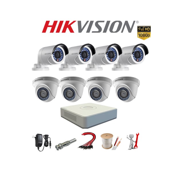 Bộ 8 Mắt Camera HIKVISION 2.0mp